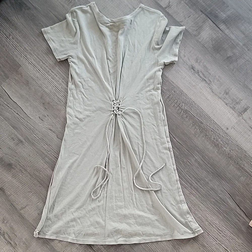 American Eagle T-Shirt Dress with Adjustable Corset Style Tie in the Back - Picture 2 of 3